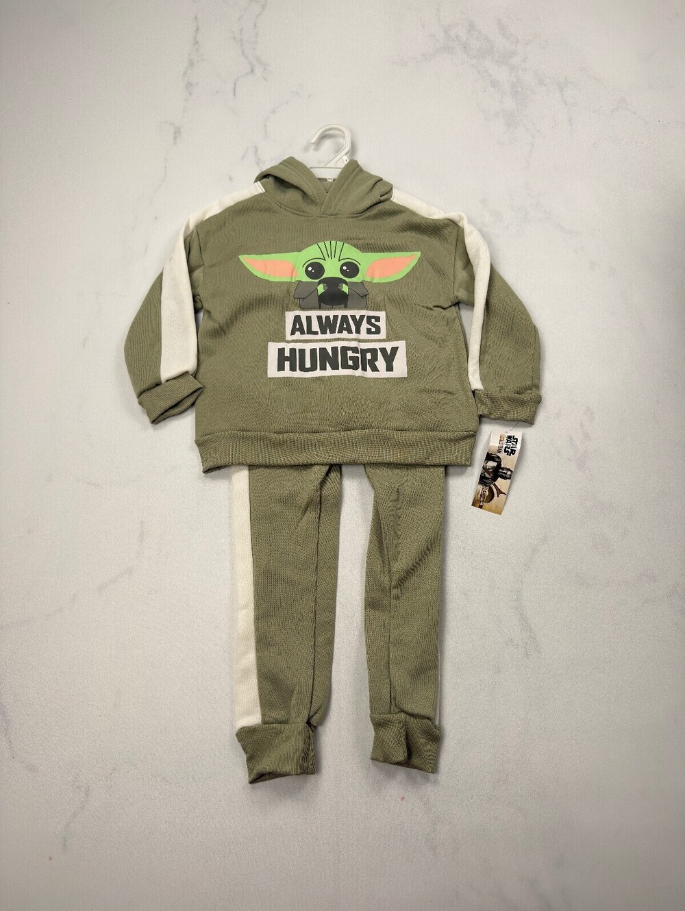 Star Wars Hoodie & Pants Outfit Set Sage 2010s Graphic - Boys 5 NWT